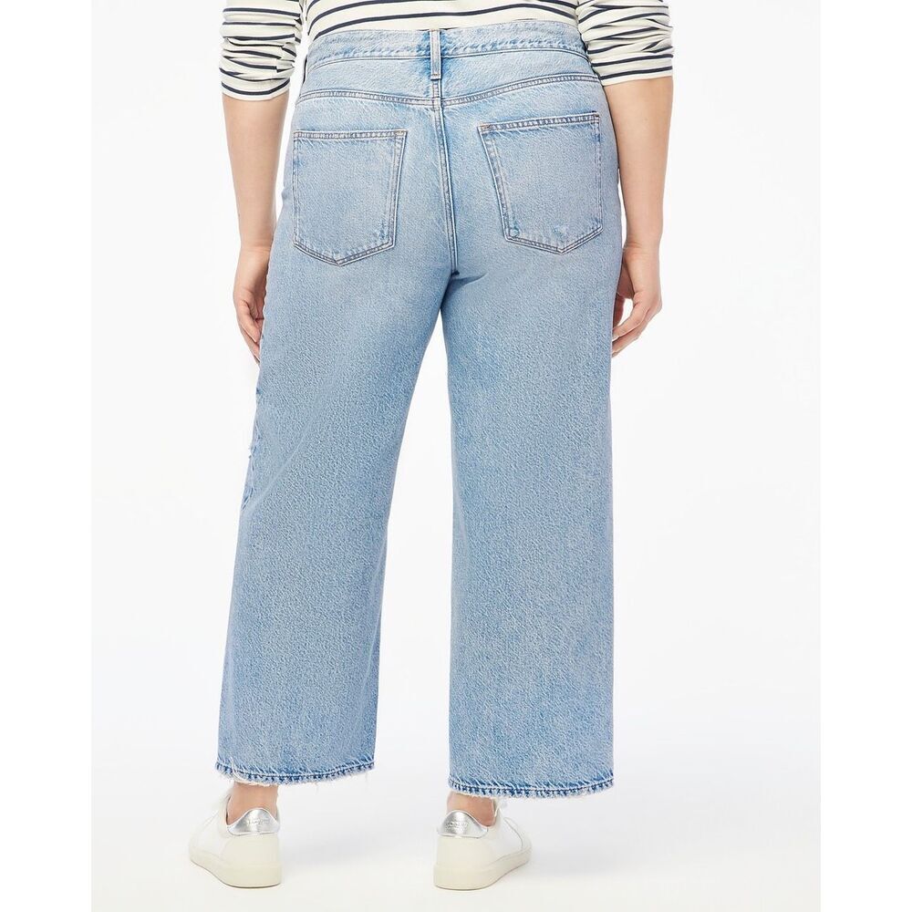 J. Crew '90s vintage baggy jean Clear Light Blue Wash Size 31 NWT BX556 - Picture 5 of 9